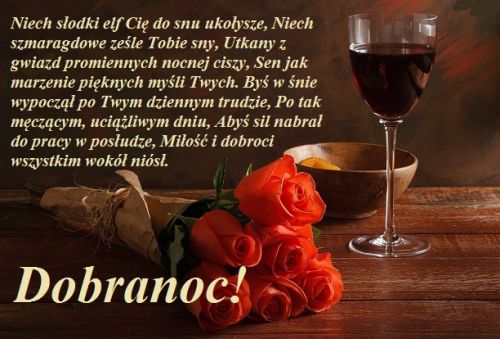 Róże i wino na dobranoc